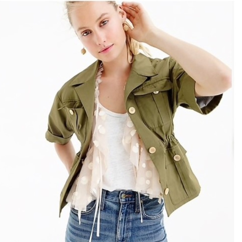 J. Crew Dark Sage Safari Jacket